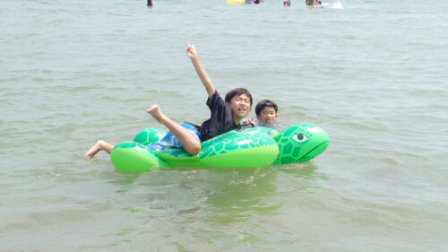 千里ケ浜海水浴場 海水浴