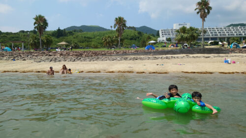 千里ケ浜海水浴場 海水浴